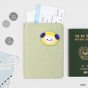 BT21 minini 레더패치 여권 커버- 치미(CHIMMY)